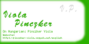 viola pinczker business card